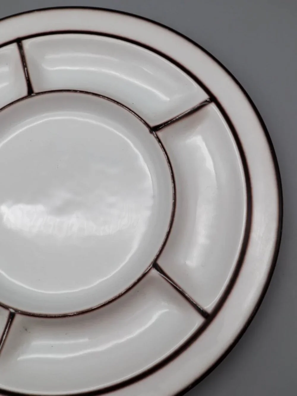 Thomas Scandic Shadow Ceramic Stoneware Fondue Plate Hertha Bengtson Rosenthal